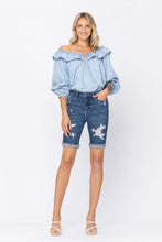 Load image into Gallery viewer, Distressed Cuffed Bermuda Shorts