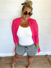 Load image into Gallery viewer, Waffle Knit Cardigan- Pink