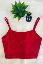 Load image into Gallery viewer, Cropped Cami ~ Red