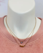 Load image into Gallery viewer, Square &amp; Rhinestone Necklace