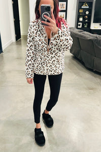 Mauve Leopard Pullover
