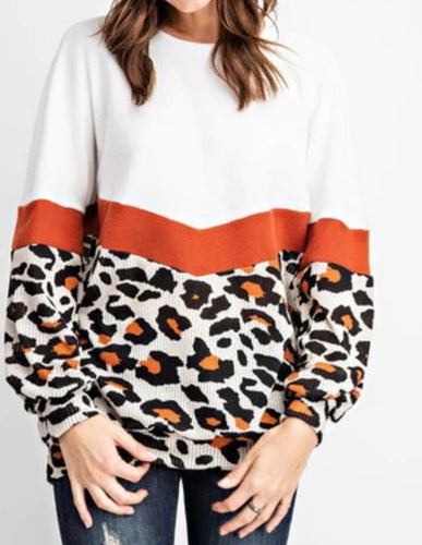 Rust Leopard Long sleeve