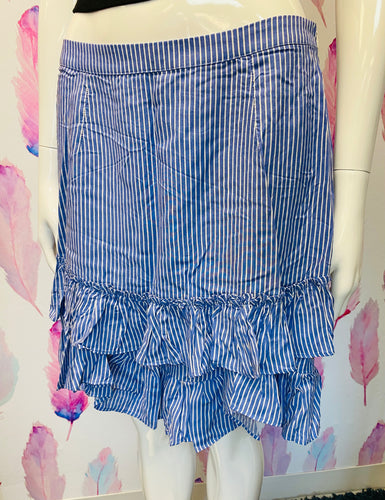 Blue stripe skirt