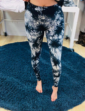 Load image into Gallery viewer, TIE DYE WIDE WAISTBAND COTTON LEGGINGS