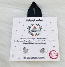 Load image into Gallery viewer, Snow Man Earring &amp; Necklace Set